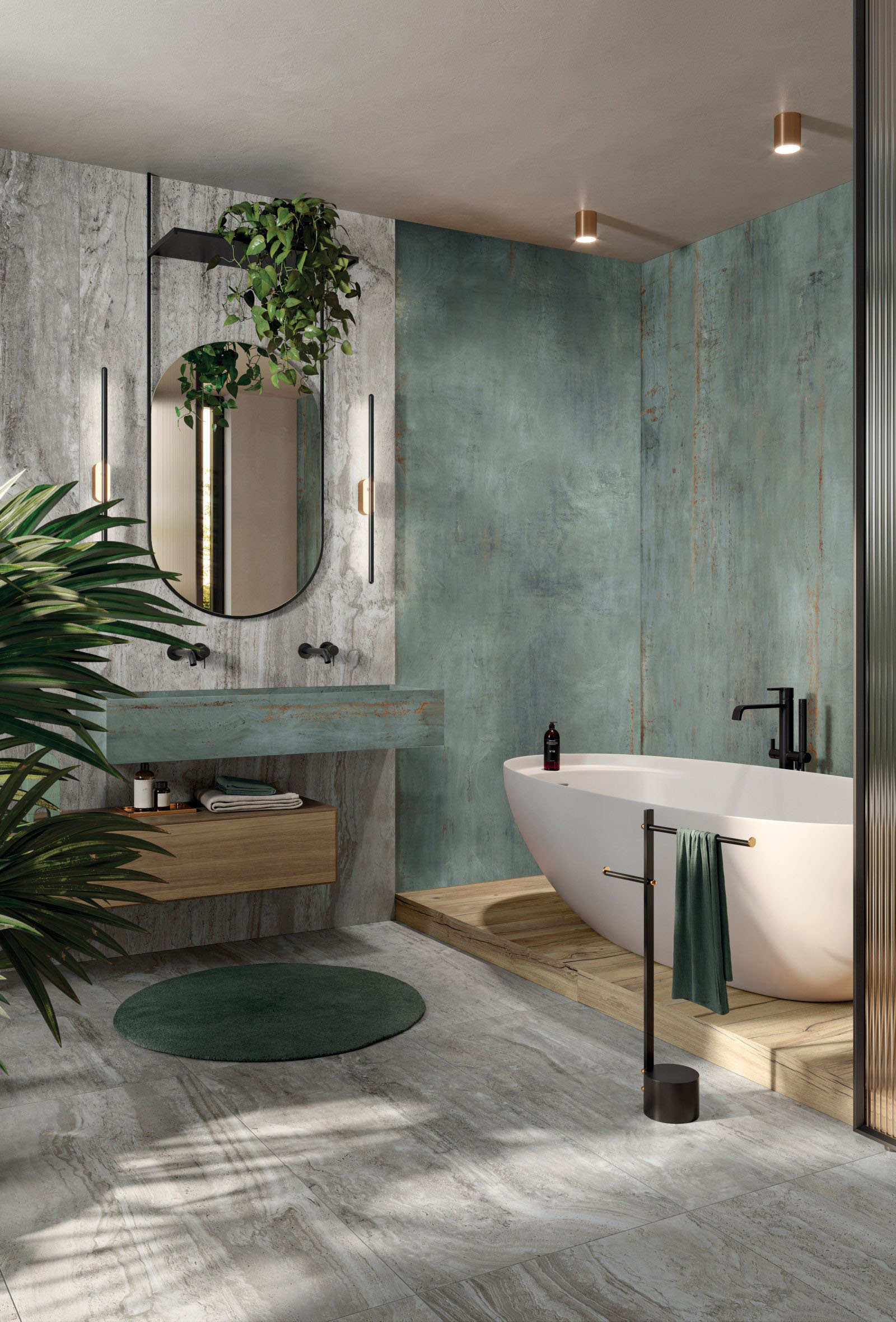 BAD Navona Grey + REBEL EMERALD + NORDIK WOOD GOLD
